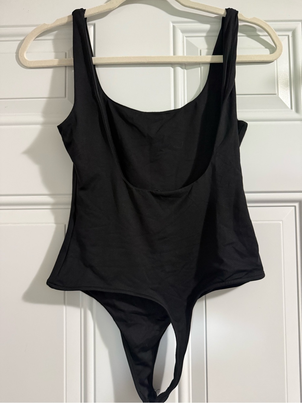 71. Zara Black Scoop Neck Bodysuit - M NWT - Picture 3 of 4